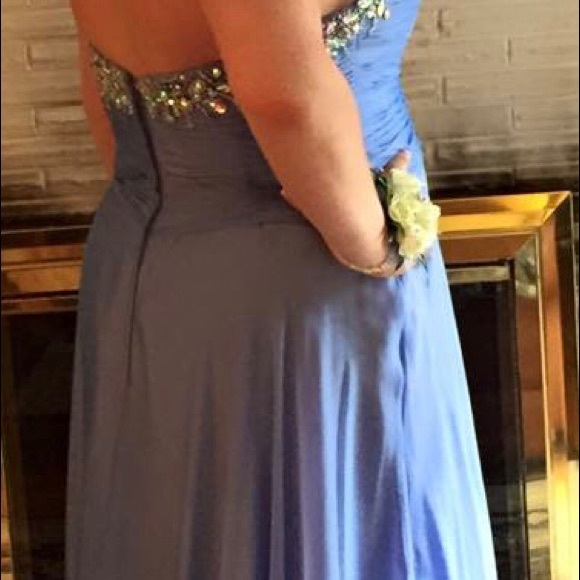 🔥👗 Kiss Kiss Formal Periwinkle Prom Dress - Picture 2 of 8